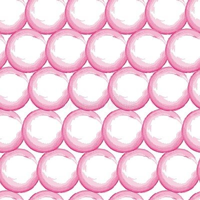 watercolor circles pink red seamless pattern tile