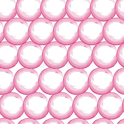 watercolor circles pink red seamless pattern tile