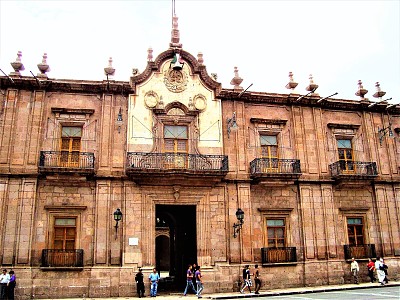 Palacio de Gobierno en Morelia, MichoacÃ¡n.