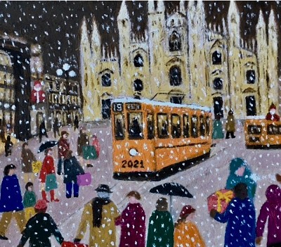 Milano sotto la neve jigsaw puzzle