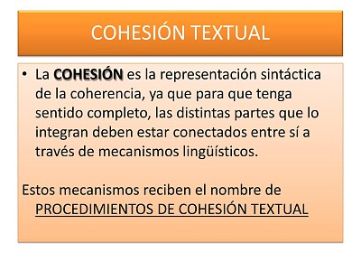 cohesiÃ³n textual