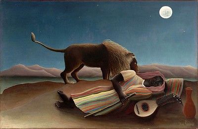 LA GITANA DURMIENTE, HENRI ROUSSEAU