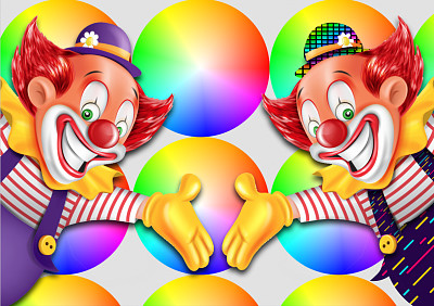 פאזל של Gentils clowns