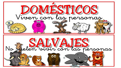 פאזל של Animales salvajes y domesticos