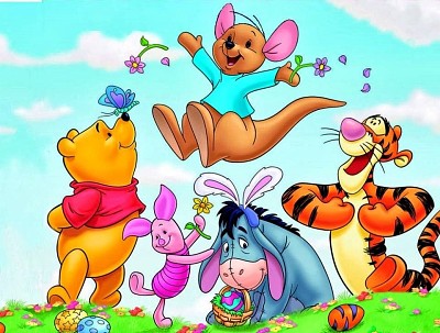 פאזל של Winnie The Pooh y sus amigos