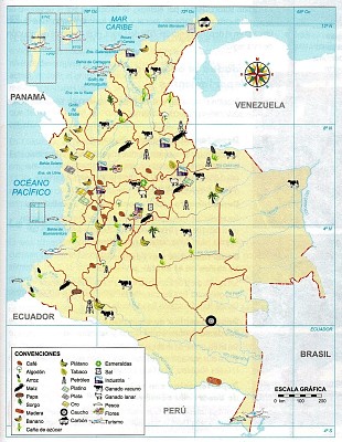 MAPA ECONÃ“MICO DE COLOMBIA
