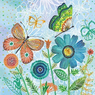 Flores y Mariposas jigsaw puzzle