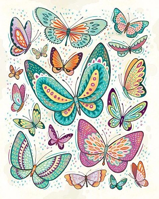 Mariposas Fondo Blanco jigsaw puzzle