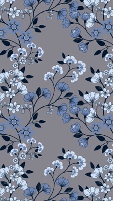 Flor Azul Fondo Gris jigsaw puzzle