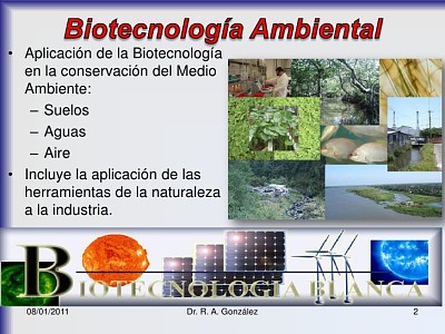 BiotecnologÃ­a en le ambiente