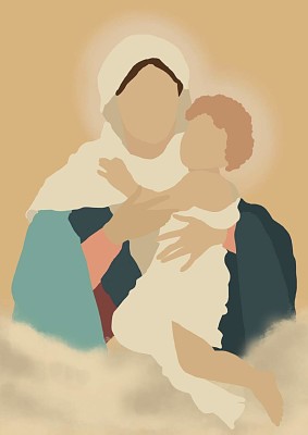Dibujo de la Mater