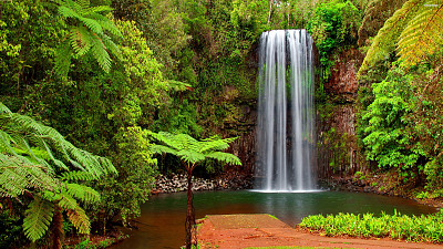 פאזל של Little lagoon waterfall