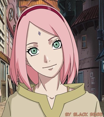 Monte a sakura, kunoichi da vila de Konoha.