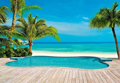 Pool at the beach jigsaw puzzle