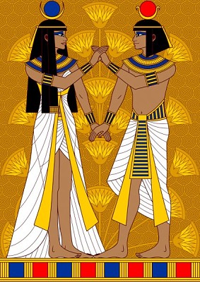 פאזל של pareja de dioses egipcios