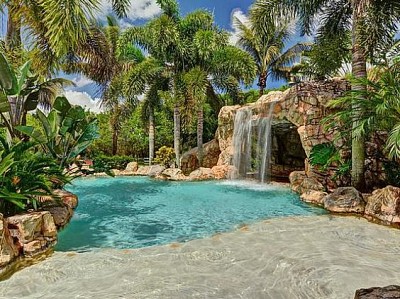 Tropical pool jigsaw puzzle