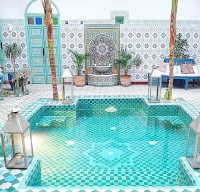 Riad pool jigsaw puzzle