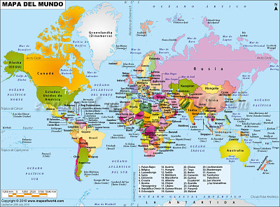 Mapa del mundo jigsaw puzzle