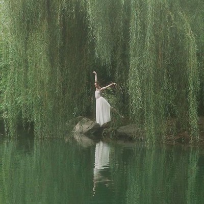 Lady at the lake