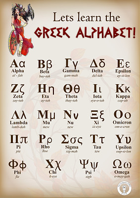 Greek alphabet jigsaw puzzle