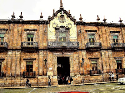 Palacio de Gobierno en Morelia, Michoacan.