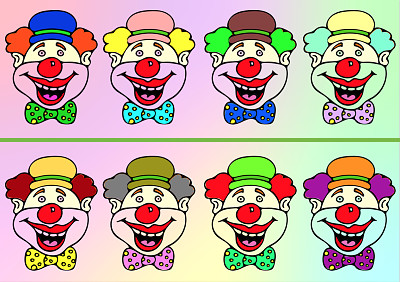 פאזל של Clowns
