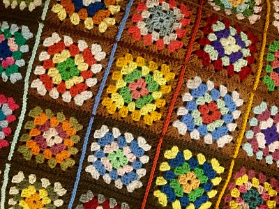 Granny Squares, faded jigsaw puzzle
