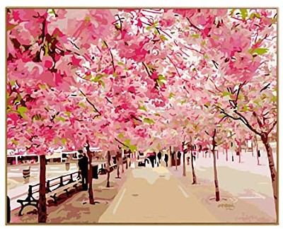 pink tree jigsaw puzzle