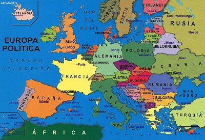 פאזל של mapa de europa