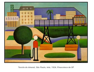 פאזל של Tarsila do Amaral, SÃ£o Paulo, tela, 1924, Pinacote