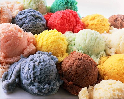 פאזל של sorvetes coloridos
