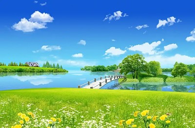 hermoso paisaje de campo jigsaw puzzle