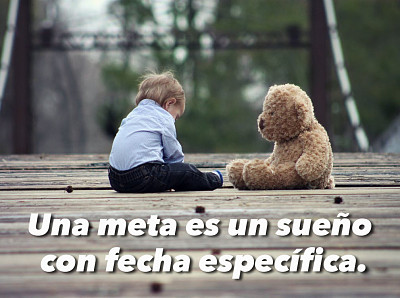 NiÃ±o y oso con frase