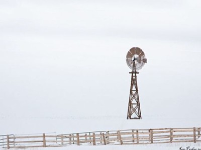 Windmill in Snow