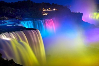 Waterfall at Night