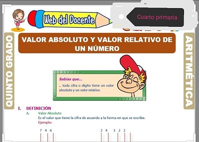 Valor absoluto y relativo 4to. Primaria