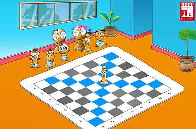 Movimiento del alfil jigsaw puzzle