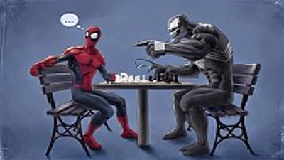Hombre araÃ±a y Venom jigsaw puzzle