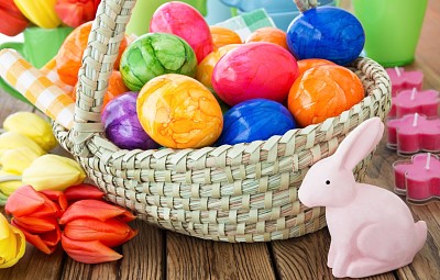 bunny color eggs jigsaw puzzle