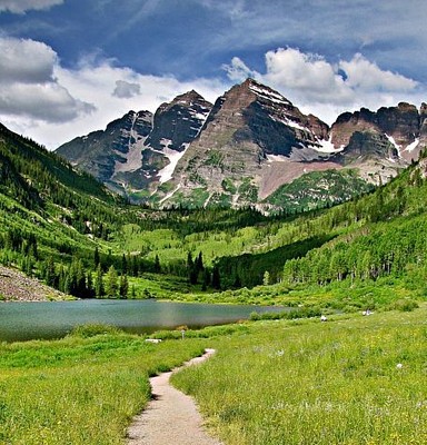 Maroon Bell colorado rocosas jigsaw puzzle