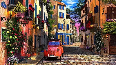 Calles francesas jigsaw puzzle