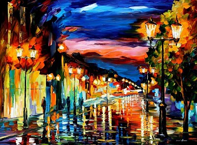 פאזל של Leonid Afremov - The Road of Memories