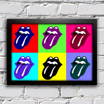 pop art rolling stones jigsaw puzzle