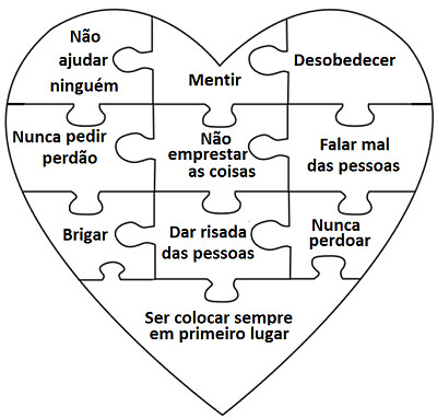 CoraÃ§Ã£o que nÃ£o segue o mandamento de Jesus