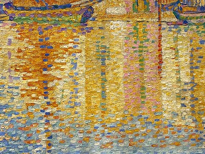 פאזל של Signac la bouÃ©e rouge dÃ©tail