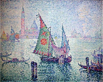 Signac la voile verte Ã  Venise