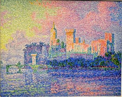 Signac soir sur le Palais des papes