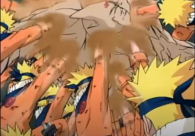 naruto golpea a gaara