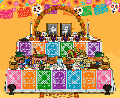 פאזל של Altar de muertos