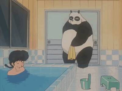 german interrumpe el baño de ranma ranma 1/2